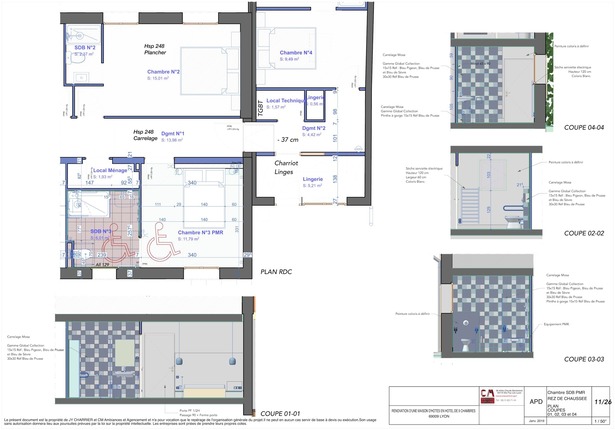 Planche Chambre handicapée