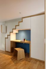 bureau sous escalier, olivier olindo architecte