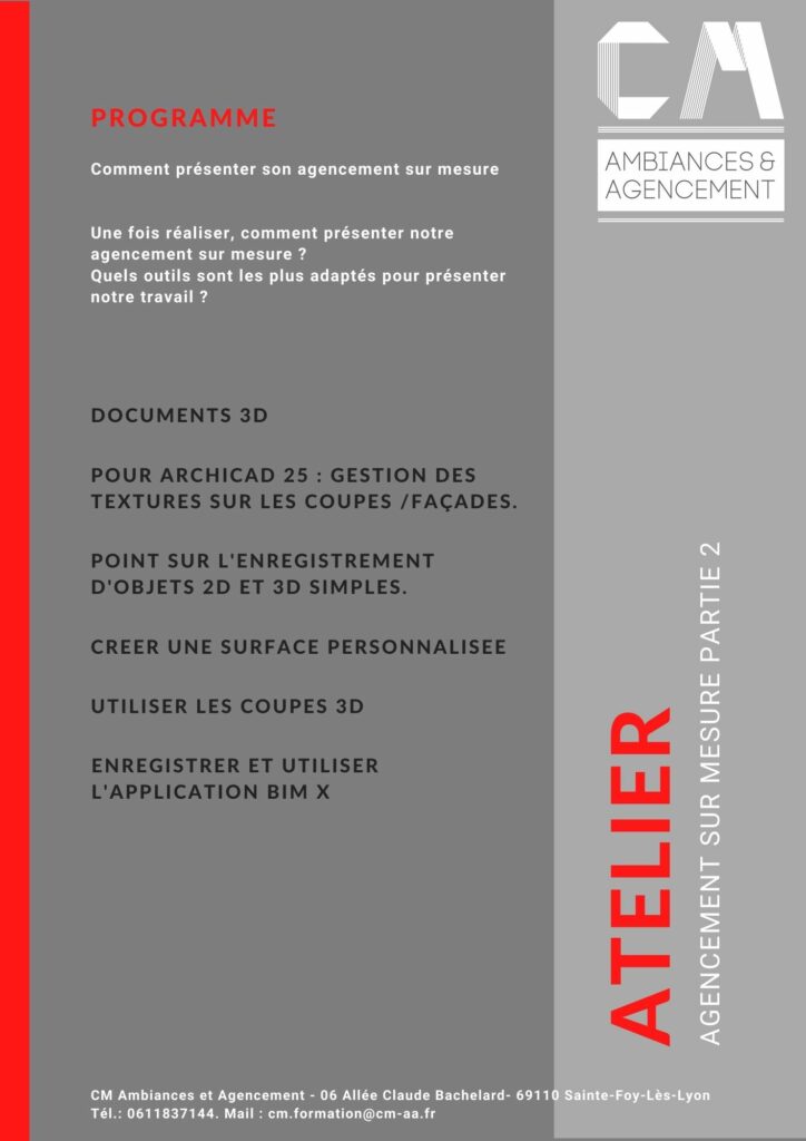 ATELIER - Agencement sur mesure Partie 2