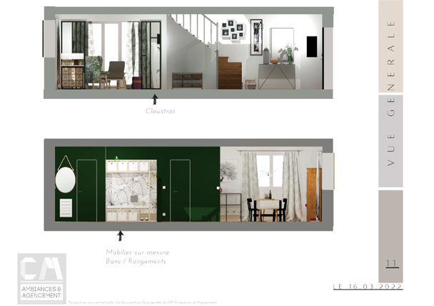 Elevations intérieures Projet